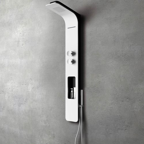 Colonne de douche thermostatique - GLAM - GLASS 1989 - avec douche à main