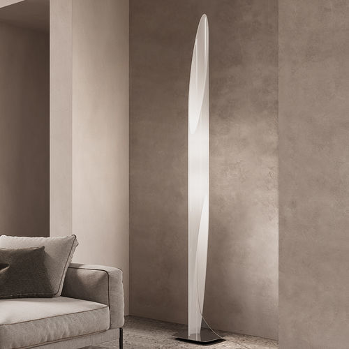 Colonne lumineuse contemporaine - SHAKTI  - Kundalini - en Plexiglas® / en acier inoxydable poli / à LED
