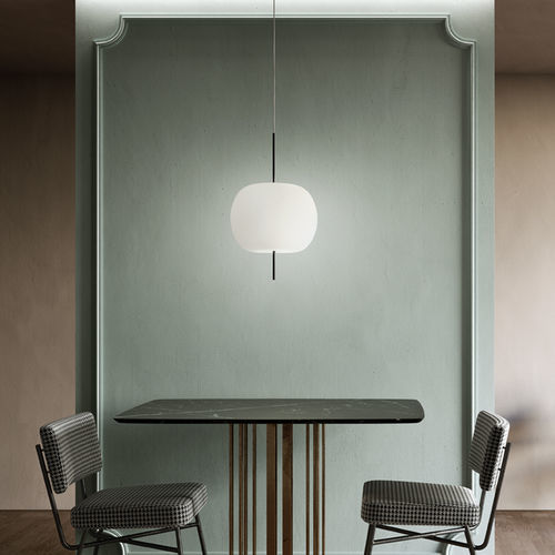 Lampe suspension - KUSHI - Kundalini - en métal / en verre soufflé / contemporaine