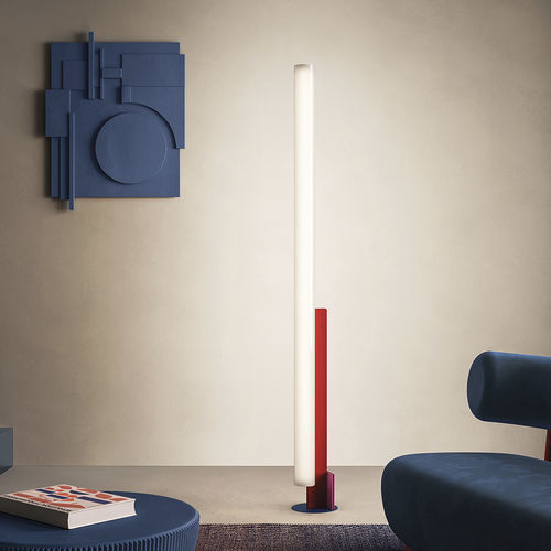 Lampe sur pied - MODEL T - Kundalini - en métal / en méthacrylate / contemporaine