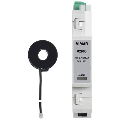 Compteur d'énergie monophasé - 02963 - VIMAR - sans affichage / 60 Hz / 50 Hz