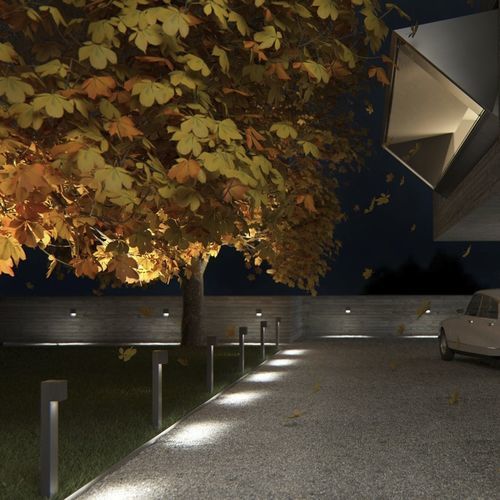 Borne d'éclairage de jardin - KUBUS  - ERCO Leuchten - contemporaine / en métal / à LED