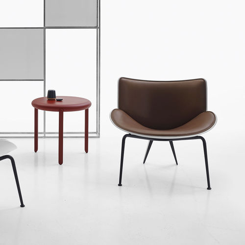 Fauteuil contemporain - Do-Maru - B&B Italia - en tissu / en cuir / en acier peint