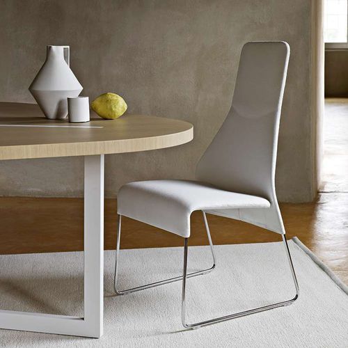 Chaise contemporaine - Lazy'05 - B&B Italia - d'intérieur / en tissu / en cuir