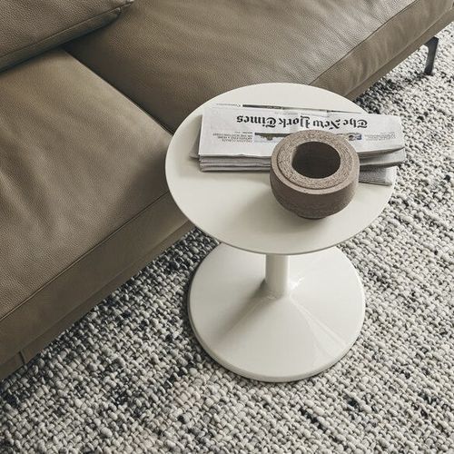 Table d'appoint contemporaine - Spool - B&B Italia - en polyuréthane / avec piètement en polyuréthane / ronde