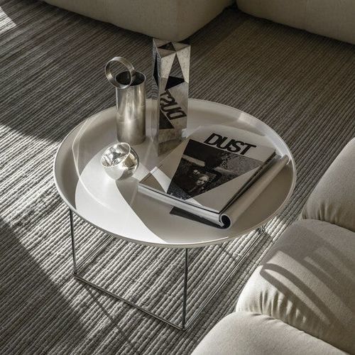 Table gigogne contemporaine - Fat-Fat - B&B Italia - en tôle d'acier / en acier peint / avec piètement en acier