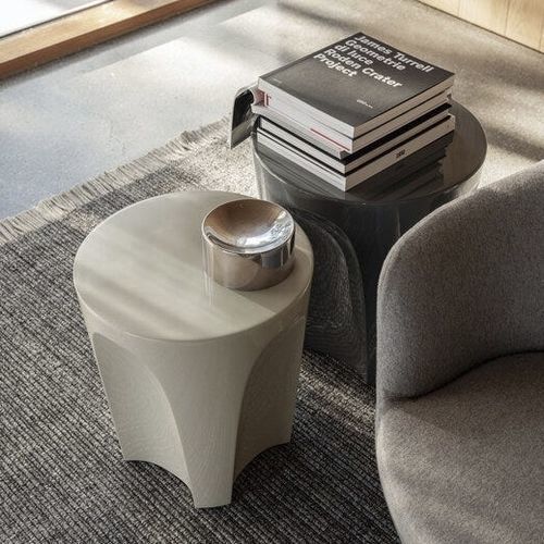 Table d'appoint contemporaine - Colosseo - B&B Italia - en MDF / avec piètement en polyuréthane / ronde