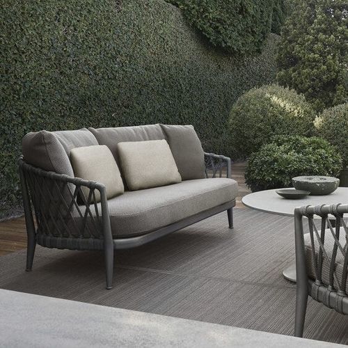 Canapé contemporain - ERICA - B&B Italia - de jardin / en tissu / avec accoudoirs
