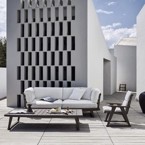 Canapé modulable - GIO - B&B Italia - contemporain / de jardin / en tissu