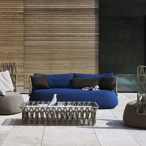 Canapé contemporain - Fat - B&B Italia - de jardin / en tissu / avec accoudoirs