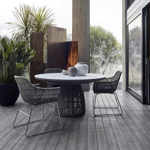 Chaise contemporaine - Crinoline - B&B Italia - d'extérieur / en tissu / en polyéthylène