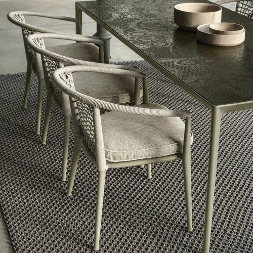 Chaise contemporaine - Erica'19 - B&B Italia - d'extérieur / en tissu / en polypropylène