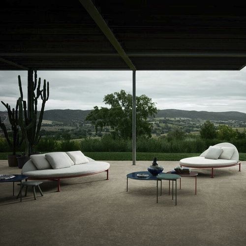 Bain de soleil contemporain - Borea - B&B Italia - en tissu / en aluminium / d'extérieur