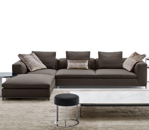 Canapé modulable - Michel Club - B&B Italia - contemporain / en tissu / en cuir