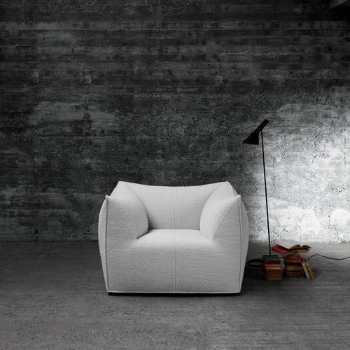 Fauteuil contemporain - Le Bambole - B&B Italia - en tissu / en cuir / en polyéthylène