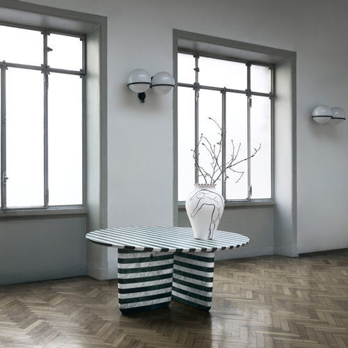 Table contemporaine - TOBI-ISHI  - B&B Italia - en marbre / avec piètement en marbre / ronde