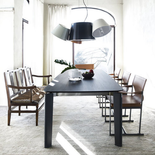 Table à manger contemporaine - OSKAR - B&B Italia - en MDF / en verre / en marbre