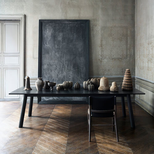 Table contemporaine - Bull - B&B Italia - en chêne / en placage de bois / en marbre