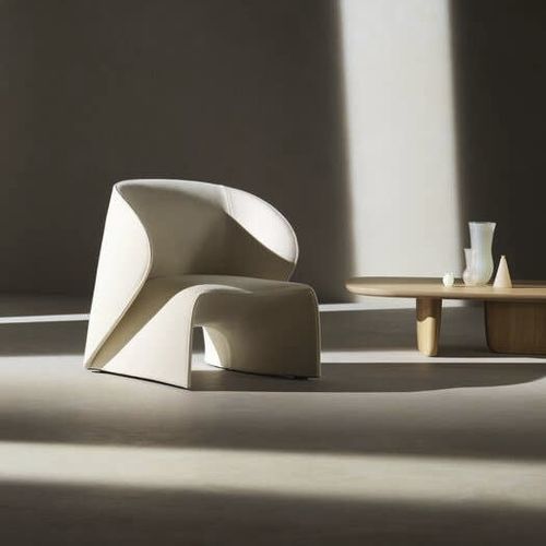 Fauteuil contemporain - Narinari - B&B Italia - en feutre / en polyuréthane / marron