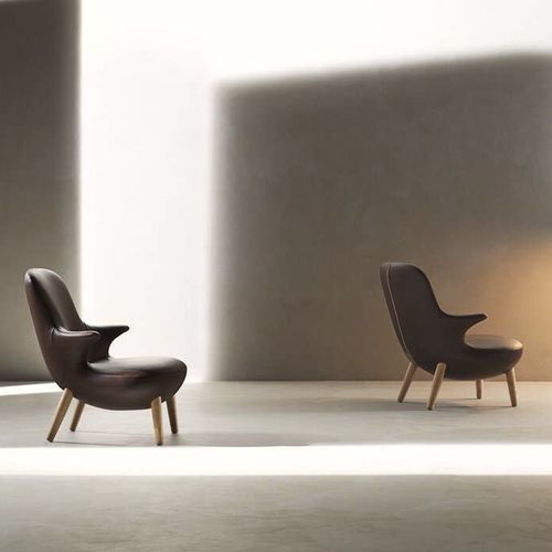 Fauteuil design scandinave - Omoi - B&B Italia - en tissu / en cuir / en acier