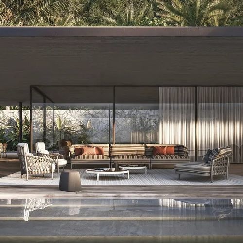 Canapé modulable - ERICA - B&B Italia - contemporain / d'extérieur / pour extérieur