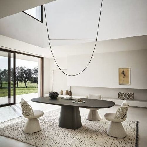 Chaise contemporaine - FLAIR O' COUTURE - B&B Italia - d'intérieur / en tissu / avec piètement en tissu
