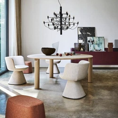 Chaise contemporaine - FLAIR O' - B&B Italia - d'intérieur / en tissu / en acier