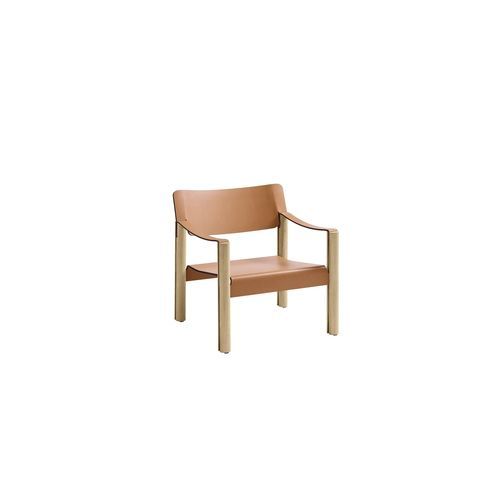 Fauteuil contemporain - ABACO - B&B Italia - en cuir / en mousse de polyuréthane / en acier