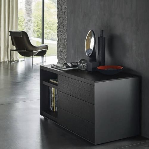Commode contemporaine - SURFACE - B&B Italia - en bois / en MDF laqué / en acier