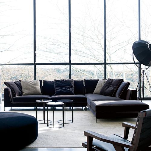 Canapé modulable - Ray - B&B Italia - contemporain / en tissu / en cuir