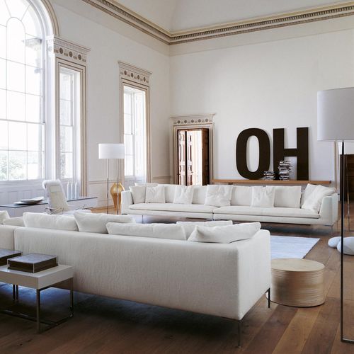 Canapé modulable - Charles Large - B&B Italia - contemporain / en tissu / en cuir
