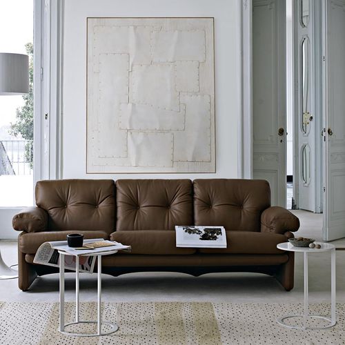 Canapé contemporain - Coronado - B&B Italia - en tissu / en cuir / avec accoudoirs