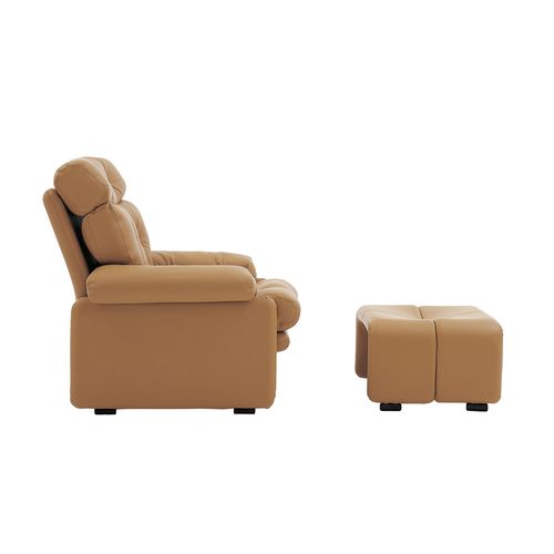 Fauteuil contemporain - Coronado - B&B Italia - en tissu / en cuir / en acier