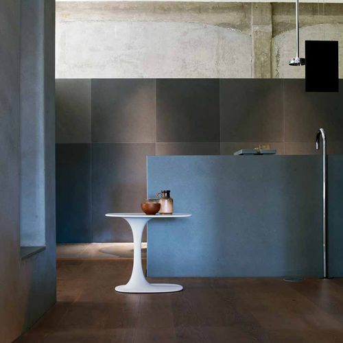 Table d'appoint contemporaine - Awa - B&B Italia - en CristalPlant® / avec piètement en polyuréthane / ovale