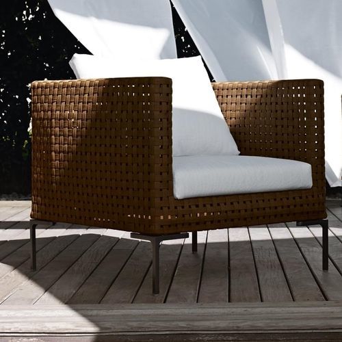 Fauteuil contemporain - Charles - B&B Italia - en tissu / en aluminium / en polypropylène