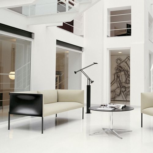 Canapé contemporain - Hollow - B&B Italia - en tissu / en cuir / avec accoudoirs