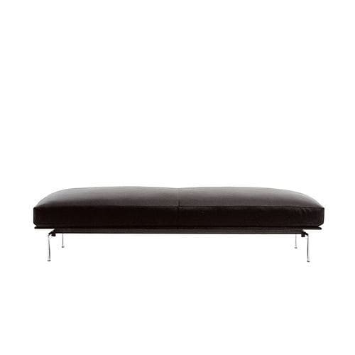 Banquette contemporaine - Diesis - B&B Italia - en tissu / en cuir / avec piètement en acier