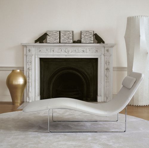 Chaise longue contemporaine - LANDSCAPE - B&B Italia - en tissu / en cuir / en acier