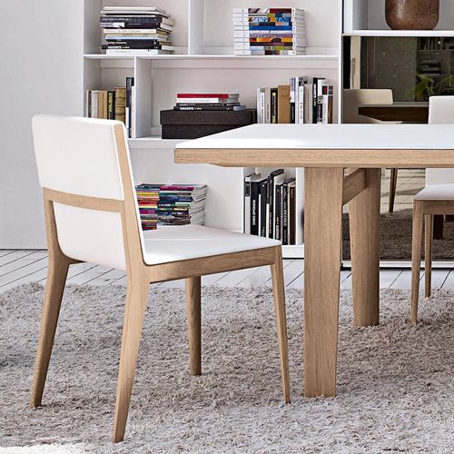 Chaise contemporaine - El - B&B Italia - d'intérieur / en tissu / en cuir