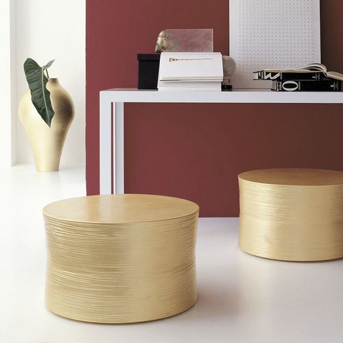 Tabouret contemporain - Gold - B&B Italia - en céramique / avec piètement en céramique / piètement central