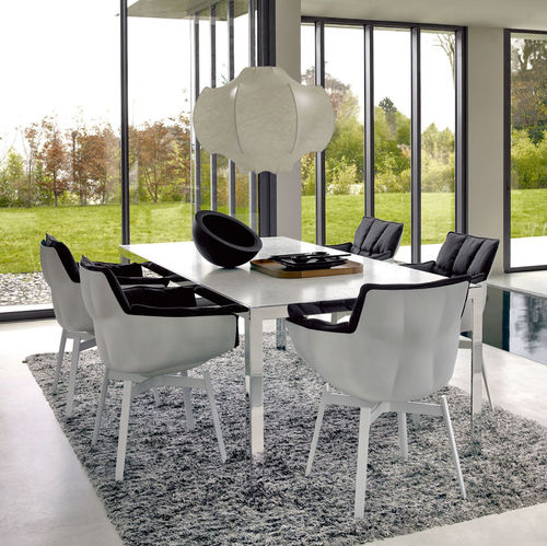 Chaise contemporaine - Husk - B&B Italia - d'intérieur / en tissu / en cuir
