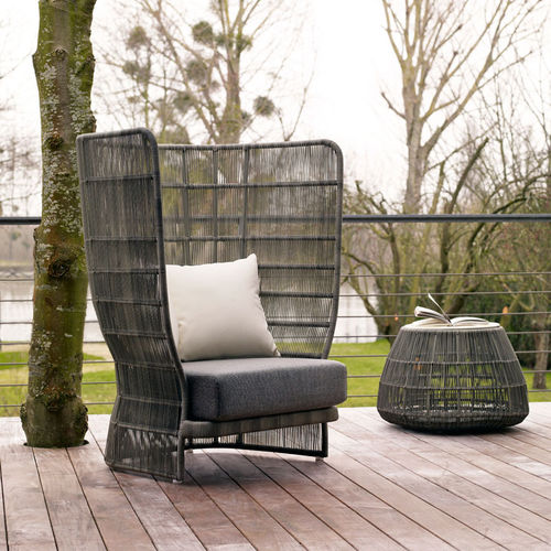Fauteuil contemporain - Canasta '13 - B&B Italia - en tissu / en acier peint / en aluminium peint