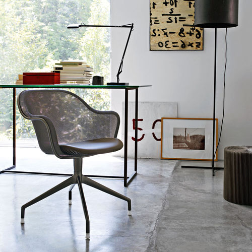Chaise de bureau contemporaine - Iuta - B&B Italia - d'intérieur / en tissu / en cuir