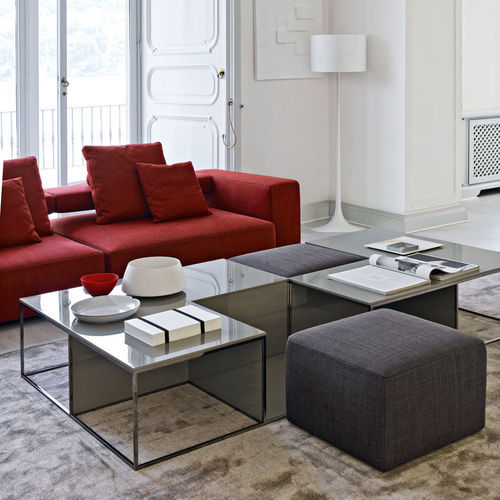 Table basse contemporaine - Area - B&B Italia - en MDF / en acier peint / avec piètement en polyuréthane