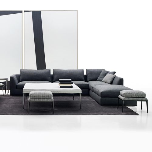 Canapé modulable - Richard - B&B Italia - contemporain / en tissu / en cuir