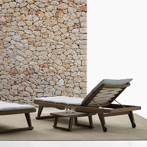 Bain de soleil contemporain - Gio - B&B Italia - en tissu / en teck / en bois massif