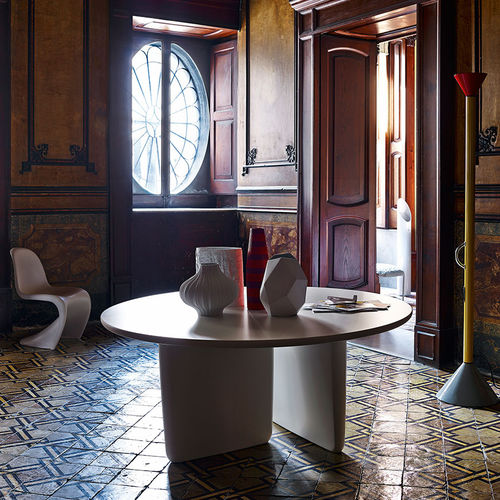 Table contemporaine - Tobi-Ishi - B&B Italia - en MDF / en marbre / avec piètement en bois massif