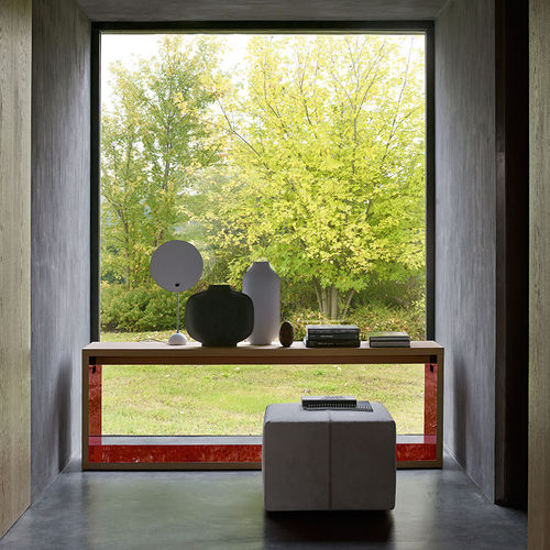 Console contemporaine - Frank'12 - B&B Italia - en placage de bois / avec piètement en plaqué bois / rectangulaire