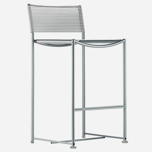 Chaise de bar contemporaine - GREEN / 204_O  - ALIAS - d'extérieur / en PVC / avec piètement en acier inoxydable