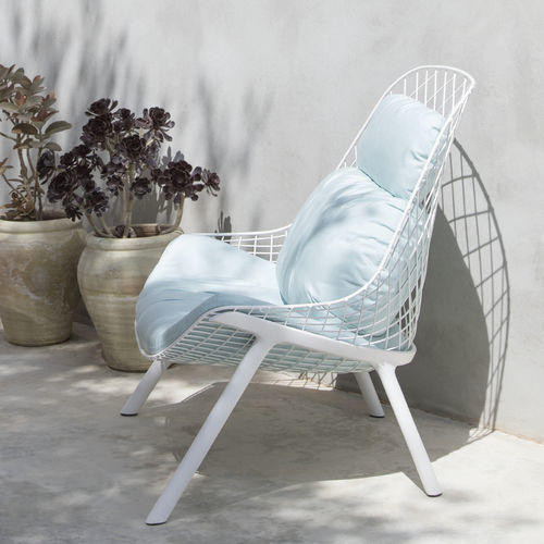 Fauteuil contemporain - GRAN KOBI / 035_OP - ALIAS - en tissu / en simili cuir / en acier laqué